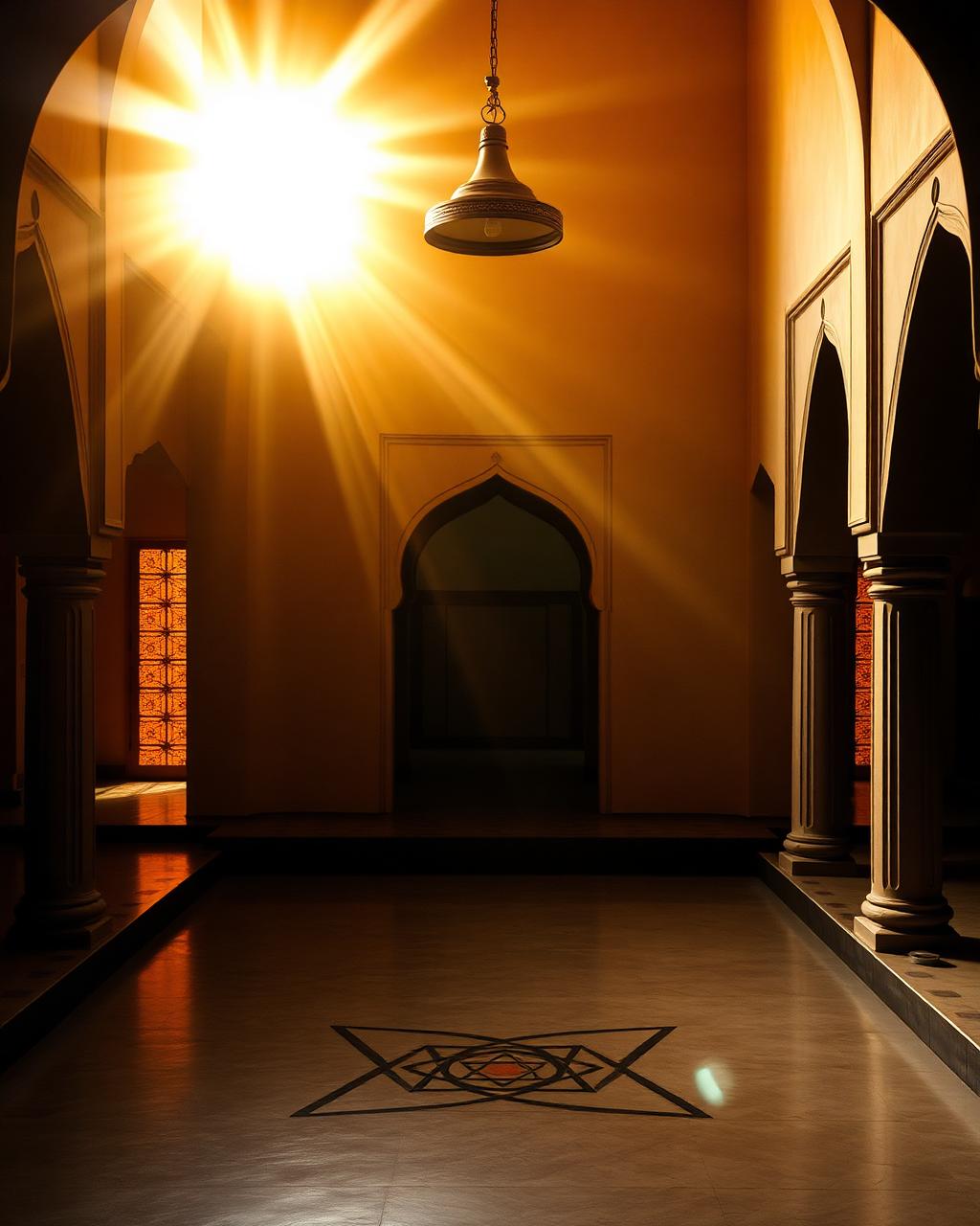 A serene dwelling interior lit from the north-east
